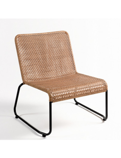 Sillón bajo tupido Rattan