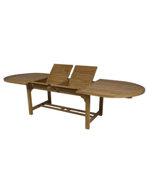 Mesa oval doble ext. (90 ancho)